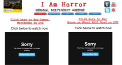 Desktop Screenshot of iamhorror.com